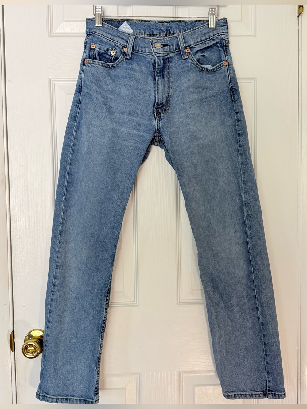 Levi's 513 Slim Straight Jeans Light Wash Boyfriend Fit W30 L30